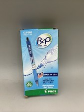 12 Pack Pilot B2P Pen 34800, Bottle 2 Pen, Black Gel Ink, 1.0mm New
