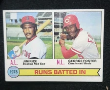 1979 Topps #3 1978 RBI Leaders (Jim Rice / George Foster) -