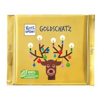 Ritter Sport Goldschatz Tafel Weihnachten Vollmilchschokolade 145G