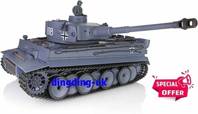 Haya 2,4Ghz Henglong 1/16 Plastic German Tiger I RTR RC Tank 3818 Model 7.0 v