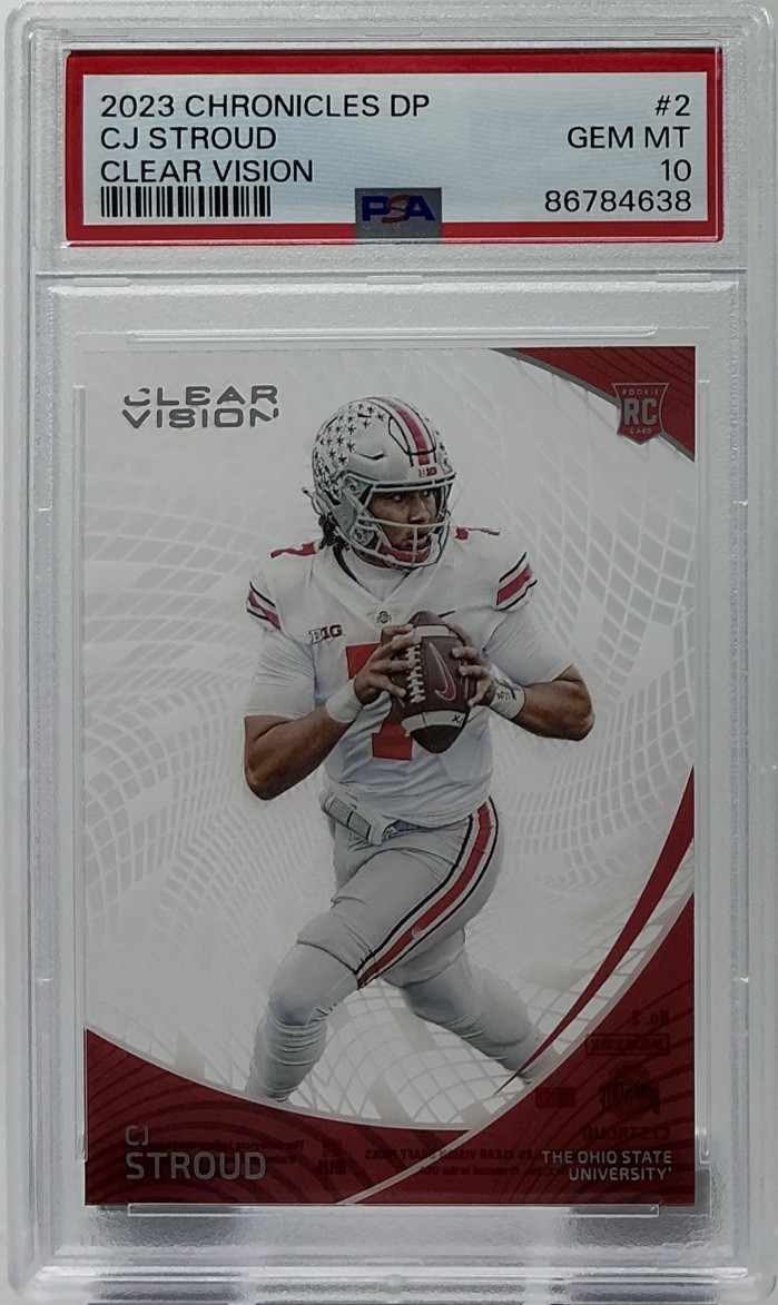 C.J. Stroud Rookie PSA 10 Clear Vision - 2023 Panini Chronicles Draft Picks #2