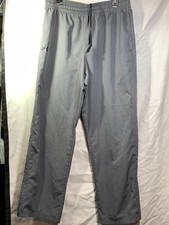 Under Armour Windbreaker Track Pants Men XL Gray Ripstop Loose 32" Vital Woven