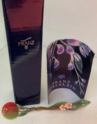 A New Franz Porcelain Apple Spoon, Unused and Still in Original Box. No FZ00143 - Image 1 of 4
