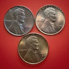 1949 P D S Lincoln Wheat Cents (3) Actual Rd BU Coins FAST Shipping 1300