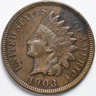 1903 Extremely Fine (XF/EF) Indian Head Penny Cent