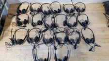 LOT OF 20 Jabra Biz 1500 Duo QD Stereo Headsets Black Wired