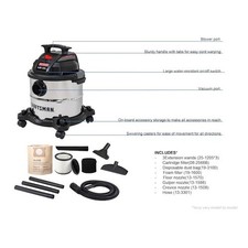 CRAFTSMAN 5 GALONES 4HP ASPIRADORA EN SECO HÚMEDO CON CABLE ¡CON ACCESORIOS!!!!!!!!!!!!