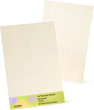 12 Pack Basswood Sheets 9"X12"X1/8", 3Mm Basswood for Laser Cutting, Wood for La