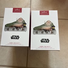2023 HALLMARK STAR WARS JABBA THE HUTT MAGIC SOUND MOTION ORNAMENT NEW