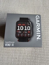 Garmin Venu X1 Fitness Smartwatch Slate Titanium & Black Nylon Band 010-02980-00