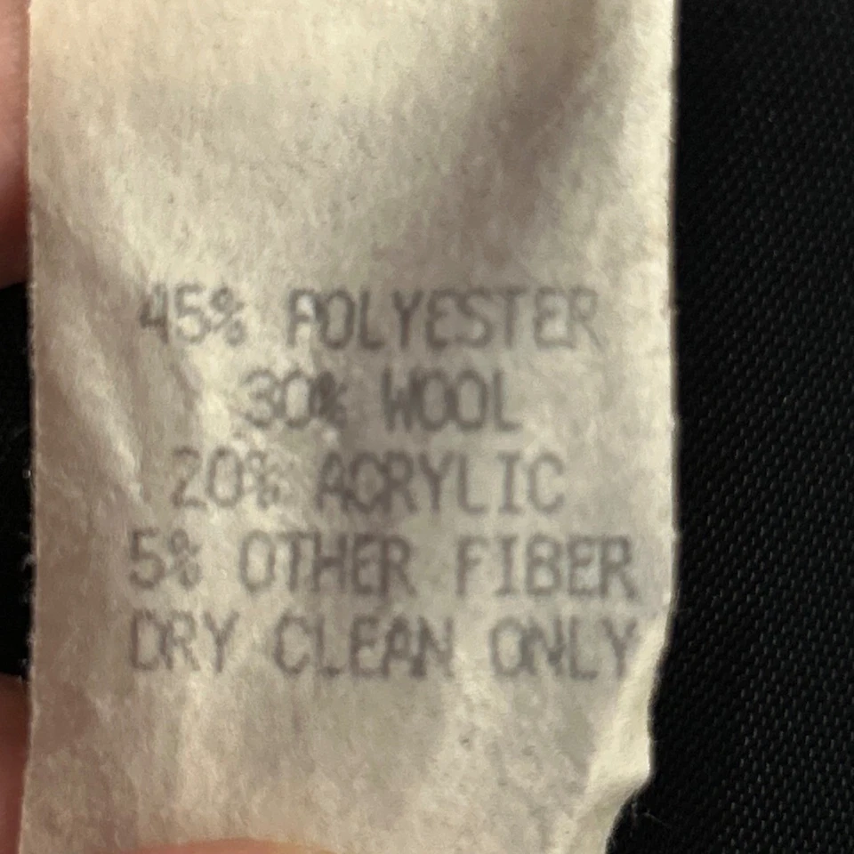 NYC New York Girl Herringbone Tweed Wool Blend Duster Coat Size 6 - Image 4 of 4