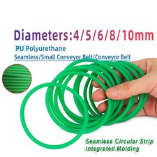 PU Solid Round Belt Polyurethane Close Loop Drive Belting Diameters 4/5/6/8/10mm