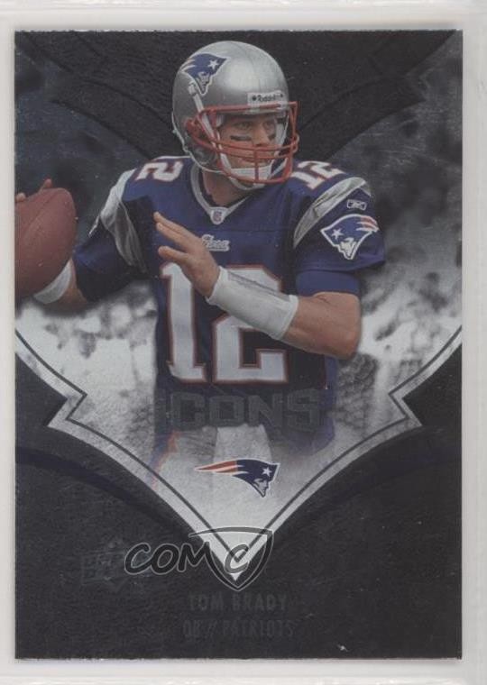 2008 Upper Deck Icons Silver Foil Tom Brady #58 g0w