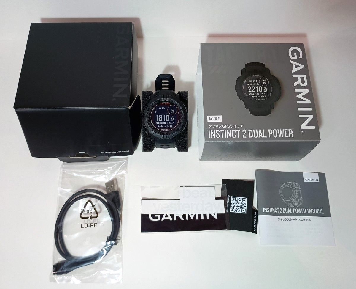 Pre-owned GARMIN GPS Watch Instinct 2 Dual Power Tactical Edition 