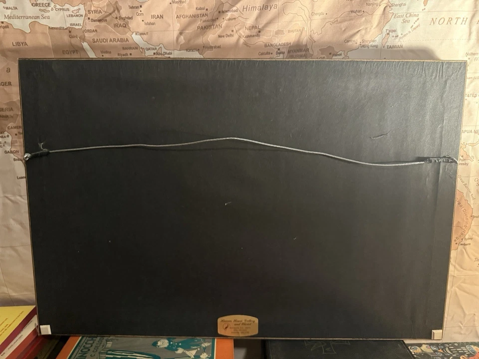 Victoriano Papá Noel Marilyn Haskell Enmarcado Navidad Impresión Vintage Decoración Vacacional Foto 2 de 3