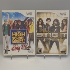 Disney High School Musical: Sing It & Party Hits Bundle (Nintendo Wii) Both CIB
