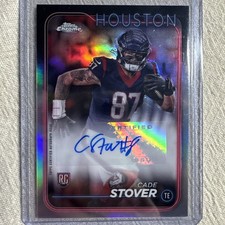 2024 Topps Chrome Auto Rookie Houston Cade Stover 