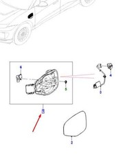 JAGUAR I-PACE X590 Left Charge Port Housing T4K14255 NEW GENUINE