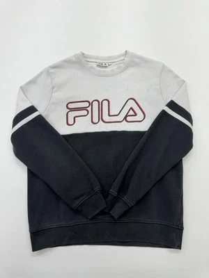 Pull à capuche Fila Unisexe S Sport Colorblock Logo en blanc/noir - Photo 1/4
