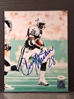 CURTIS MARTIN NEW YORK JETS AUTOGRAPHED 8X10 PHOTO JSA CERT