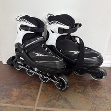 Adjustable Inline Skates for Boys and Girls with Full Light Up Wheels, Sz42-44