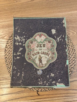 Jeu du Nain Jaune ancien (vers 1890-1910) – Très rare – Jetons en os - Photo 1/4