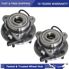 Front Wheel Bearing Hub Pair Set for 98-05 Chevy GMC Blazer Jimmy 2WD 2x4 w/ ABS