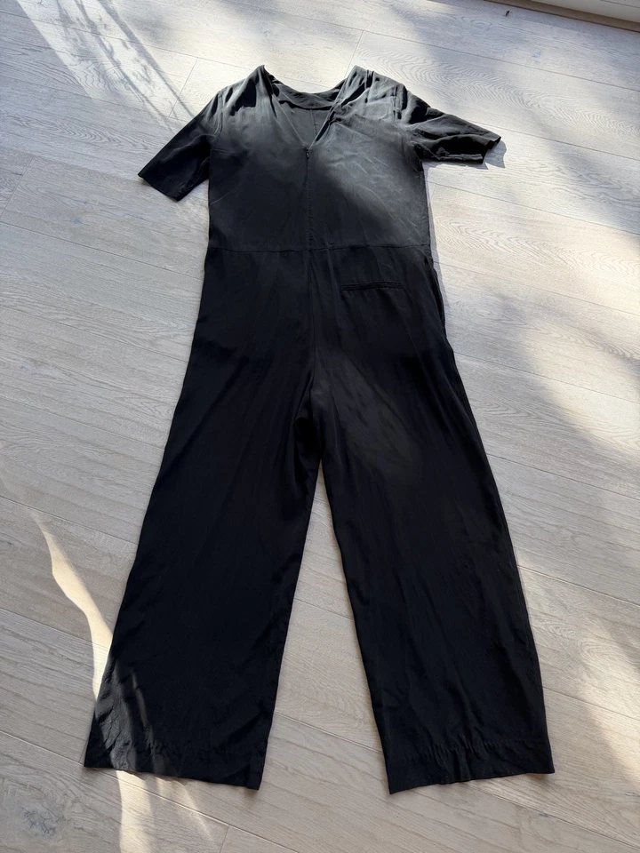 COS Overall Seide 40 Schwarz Seidenoverall - Bild 2 von 4