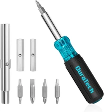Screwdriver, Multi Bit 11-In-1 Screw Driver & Nut Driver Set, Premium S2 Steel B