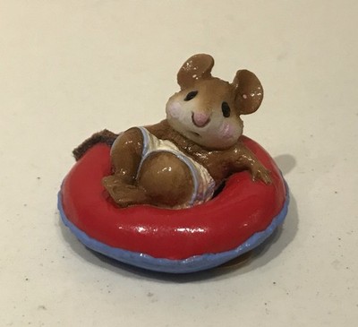 Wee Forest Folk M-138  Fun Float  (Red Float-Cream/Blue Suit) Summer Water