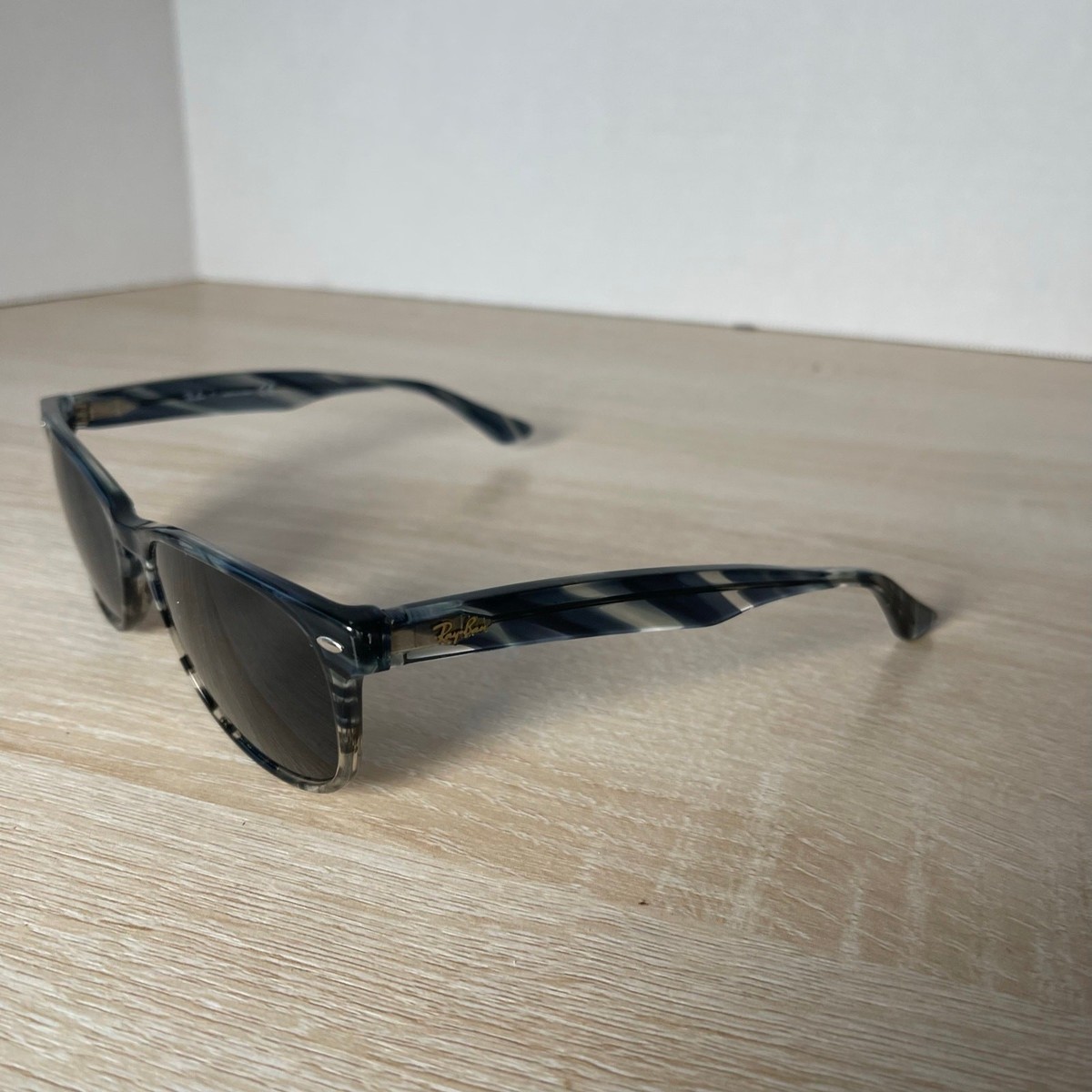 Ray-Ban RB2184 1252/R5 Sunglasses Gray Blue Translucent 57  display picture 2