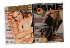 Lot of 2 RARE Dec '99 & May '05 Pamela Anderson JANE magazines 