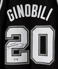 Manu Ginobili San Antonio Spurs Signed Mitchell & Ness Auto NBA HOF Jersey BAS
