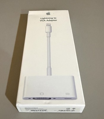 Genuine Apple Lightning to VGA Adapter OEM MD825ZM/A iPhone iPad **New**