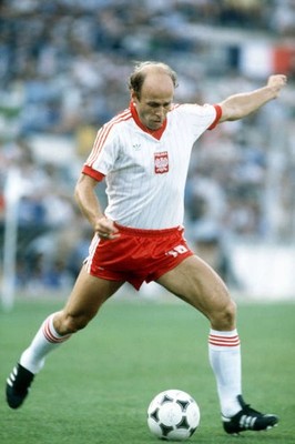 1982 World Cup Poland 3 v France 2 Poland's Grzegorz Lato Old Photo