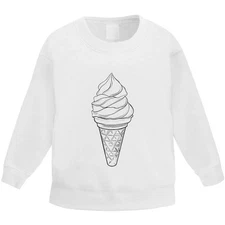 'Soft Serve Ice Cream' Kid's Sweatshirt / Sweater / Jumper (KW052763)