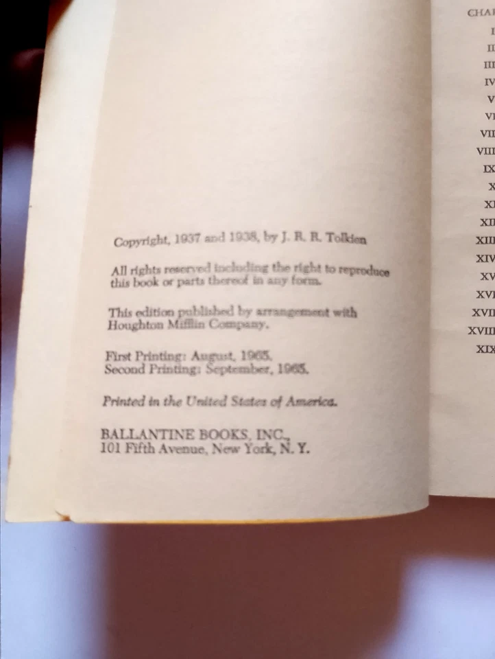 The Hobbit - J.R.R. Tolkien - US paperback, Ballantine Books, 1965, 2nd print - Image 4 of 4