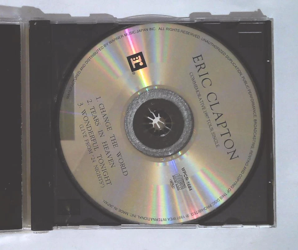 Eric Clapton – Change The World WPCR-1684 JAPAN CD Single OBI Foto 2 de 3