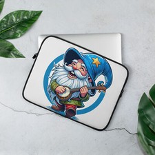 Joyful Gnome Musician - Vibrant Laptop Sleeve
