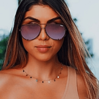 JUST IN ! Rare Quay high key rimless aviators bronze and  display picture 2