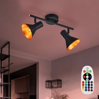 Deckenlampe Deckenleuchte Spotlampe Strahler Fernbedienung Farbwechsler Rgb Led