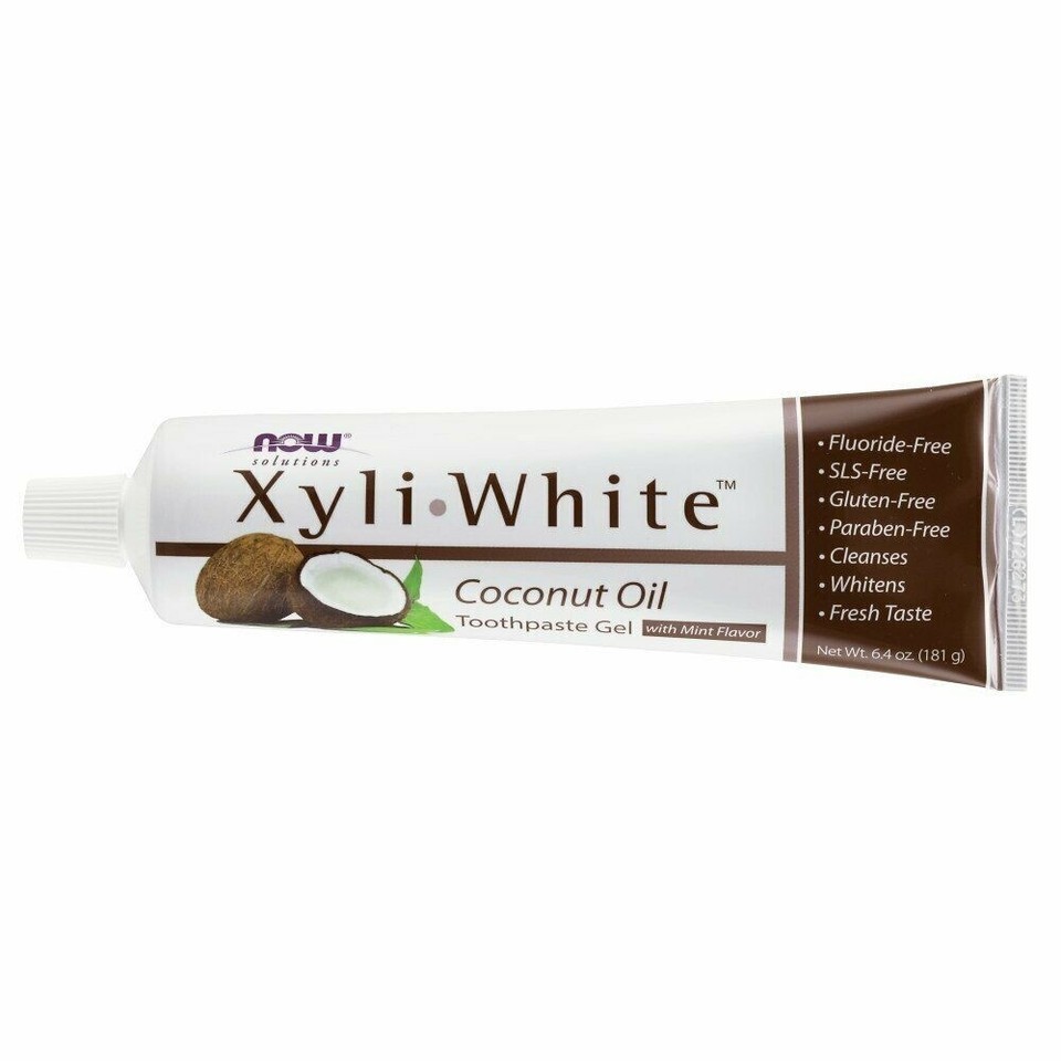 NOW Solutions, Xyliwhite Toothpaste Gel, Coconut Oil, Cleanses and