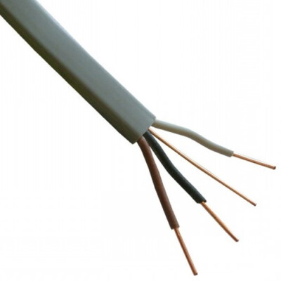 29 m x 1,0 mm Elektroleuchte 3-adrig und Erdkabel 6243Y (grau) BASEC zugelassen