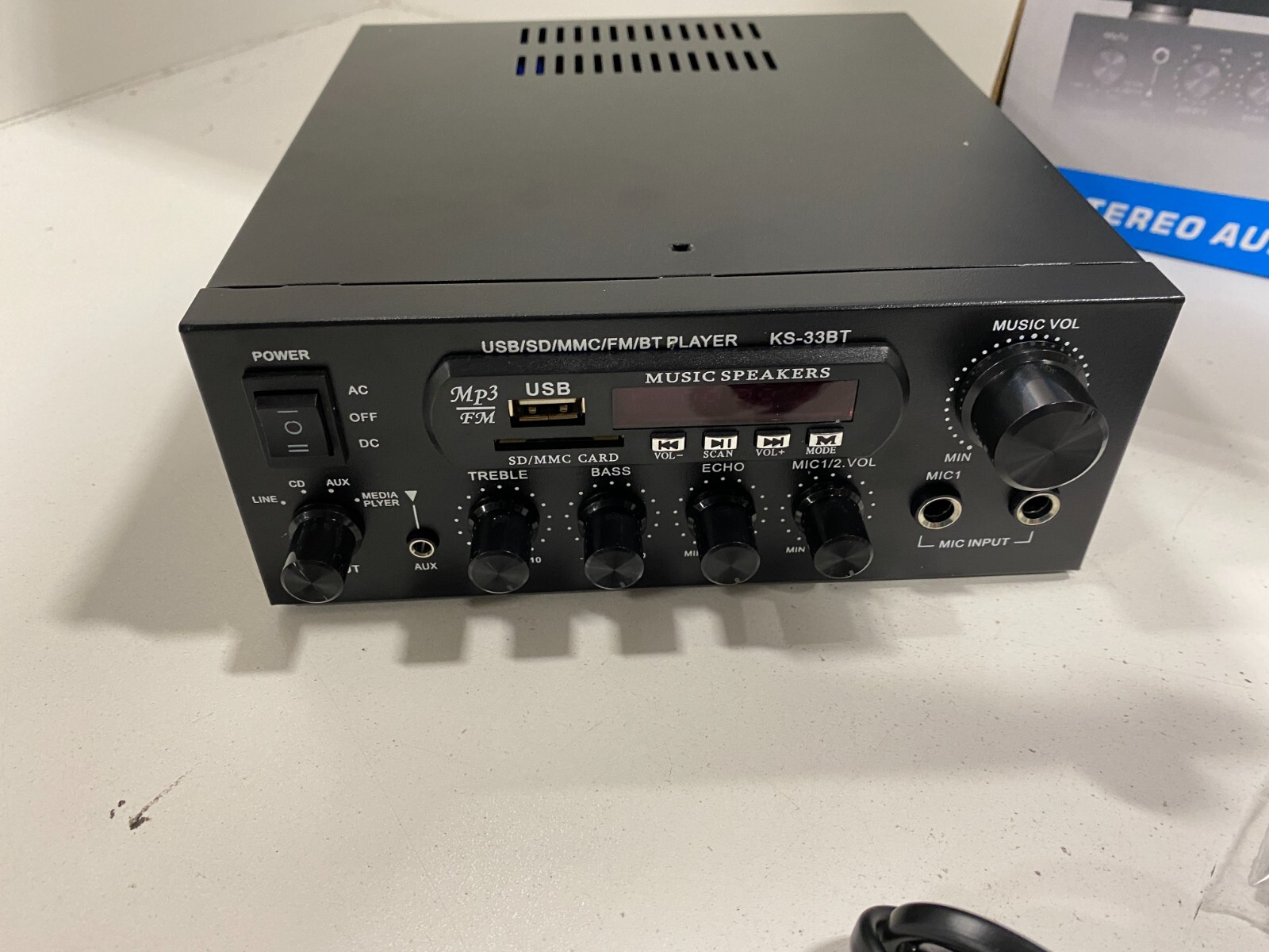 Home Theater Amplifier Audio Receiver KS33BT Stereo Audio Amplifier eBay
