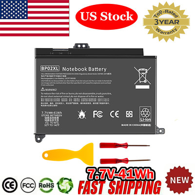 BP02XL Battery For HP Pavilion 15-AU010WM 849569-541 849909-850 849569-421 41Wh
