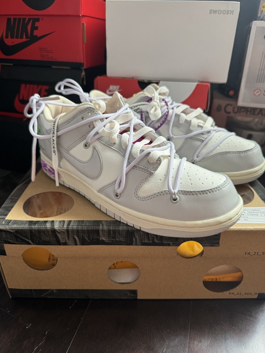 Diver-X ホワイト Nike Off-White x Dunk Low Lot 19 of 50 DJ0950-119 | eBay