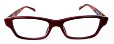 Corinne McCormack "Jess" 1.50 Reading Glasses w/ Red  Navy Tortoise Arms 3870