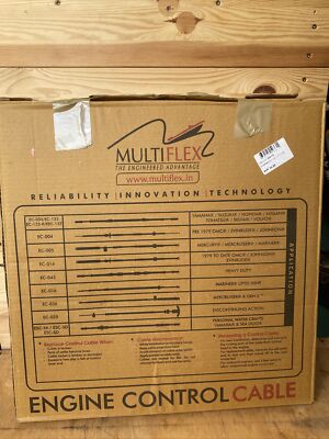 Bootsmotor Bowdenzug/Schaltkabel  Multiflex EC-133  17Fuß / 5,18m