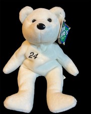 TINO MARTINEZ 24 BAMMERS BAMM BEANO'S WHITE Plush BEANIE BEAR MWMT