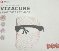 LifePro Vizacure LED Face  Neck Skincare Mask Light Therapy Portable Box